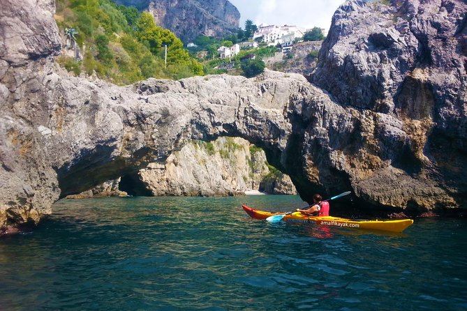 Amalfi Coast Kayak Tour Along Arches, Beaches and Sea Caves - End Point and Meeting Point