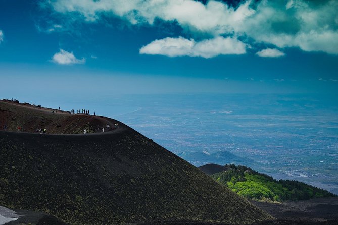 Private Tour of Etna and Winery Visit With Food and Wine Tasting From Taormina