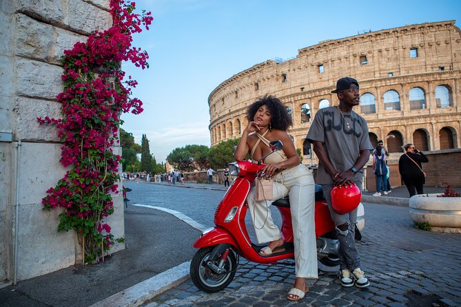 Vespa Scooter Tour in Rome With Professional Photographer