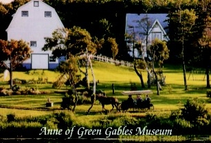 Matthew horse-drawn carriage at Anne of Green Gables Museum Park Corner PEI