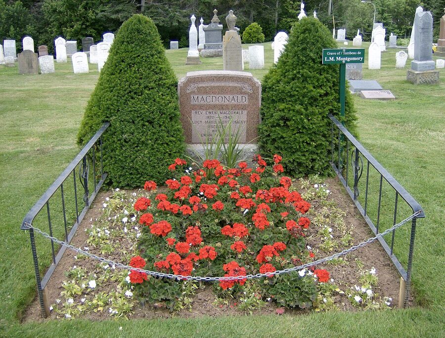 Lucy Maud Montgomery grave Cavendish Cemetery PEI