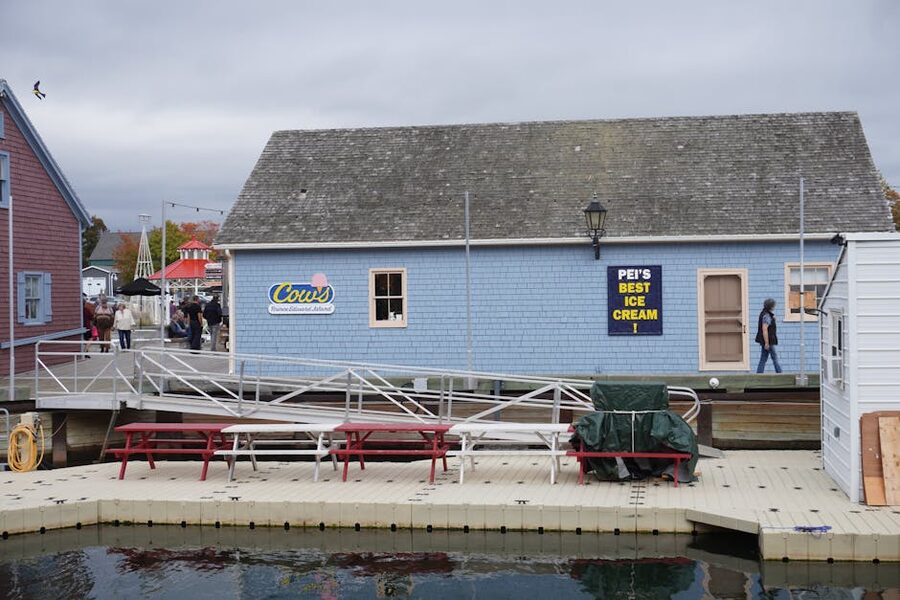 Quaint waterfront scene in Prince Edward Island