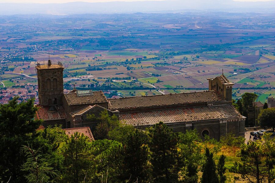 Basilica of Santa Margherita above Cortona