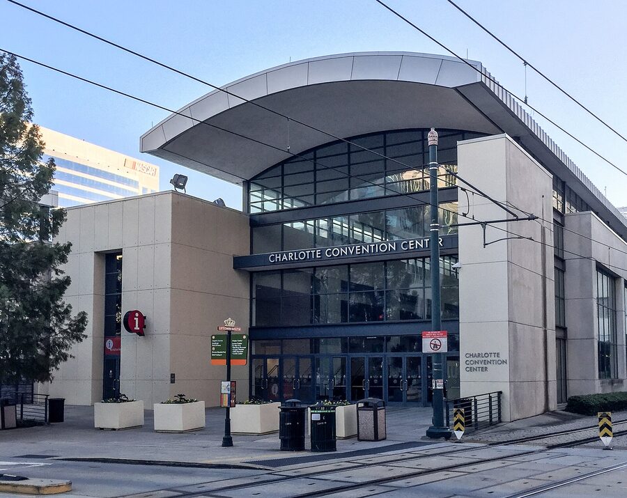 Charlotte Convention Center where the Tribute Parade was filmed