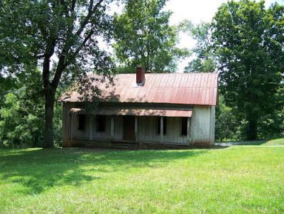 Interior detail of a cottage at Henry River Mill Village