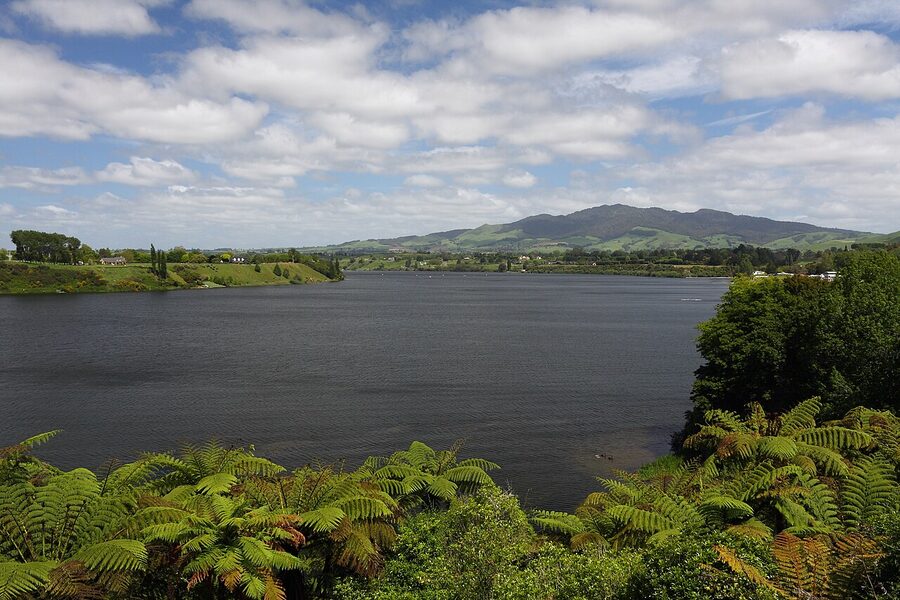 Lake Karapiro in the Waikato region of New Zealand