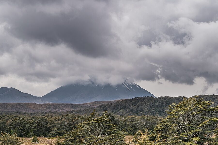 Mount Ngauruhoe, the volcano used as Mount Doom in the Lord of the Rings films