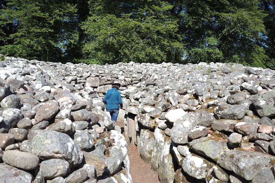 Stone passage at Clava Cairns near Inverness
