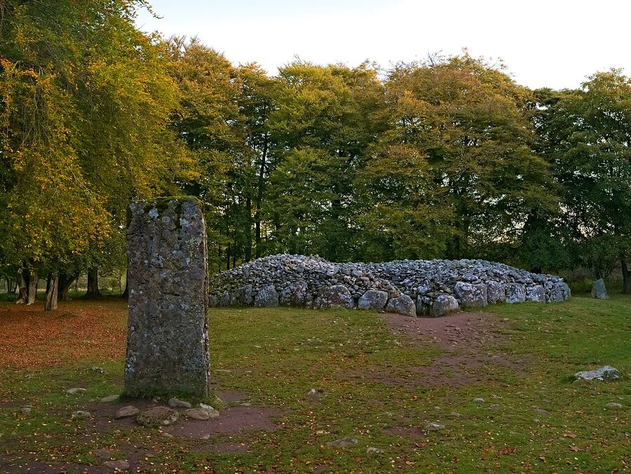 Clava Cairns stone circle and chambered cairn near Inverness
