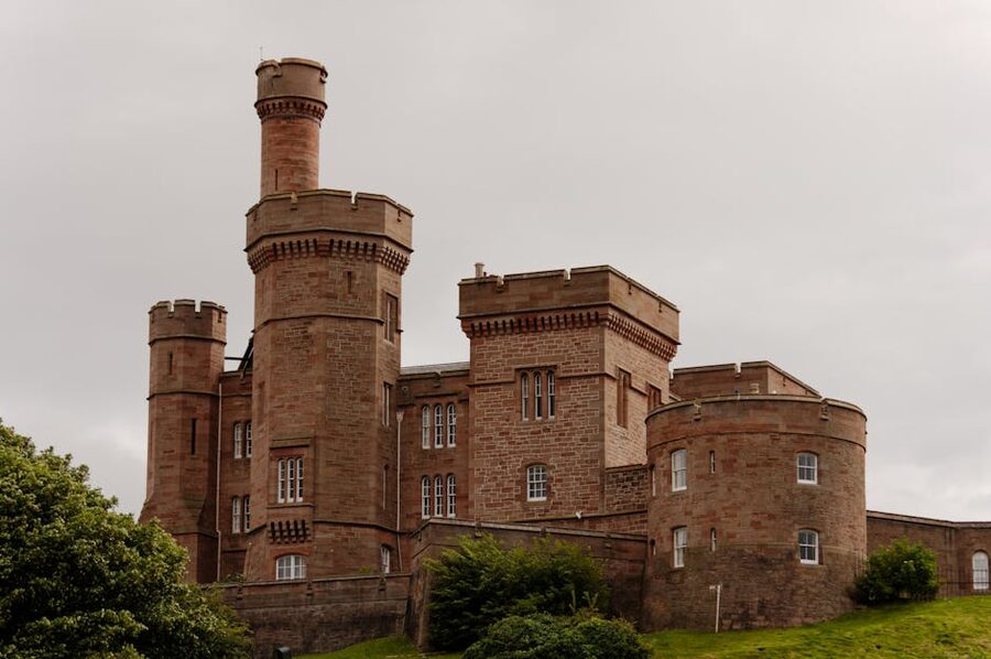 Inverness Castle on the rise above the River Ness