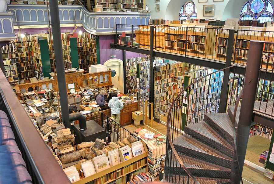 Leakey's Bookshop on Church Street, Inverness