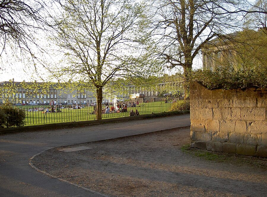 The Gravel Walk near the Royal Crescent in Bath