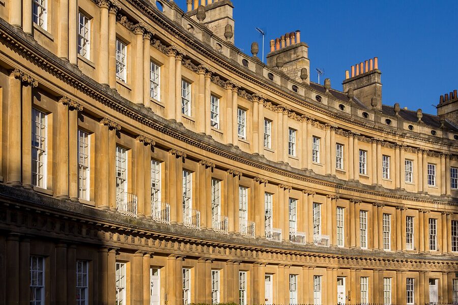 The Royal Crescent in Bath